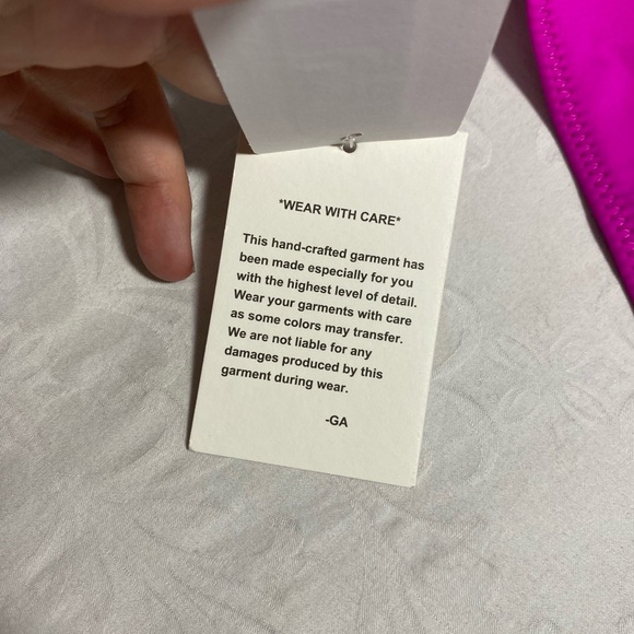 NWT Good American Good Waist Bikini Bottoms High Rise Waisted Fuschia Solid 0 XS - Picture 4 of 8